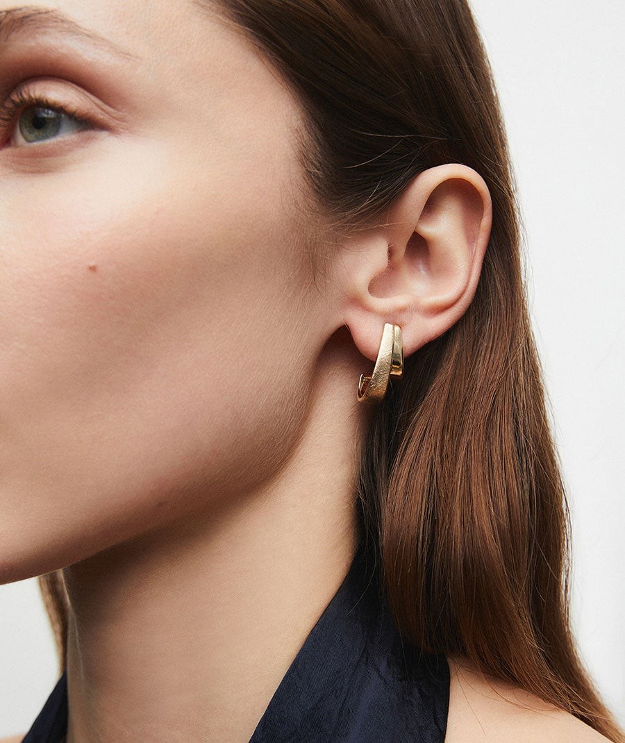 Pendientes de aro doble Anna