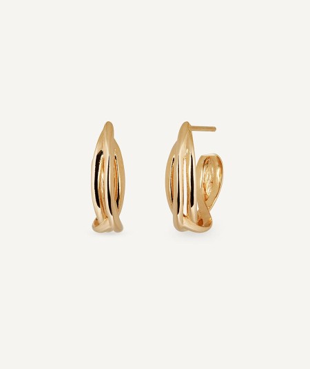 Pendientes de aro entrelazados Margot