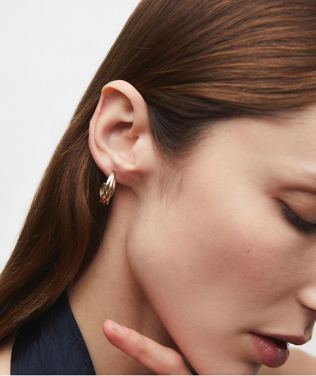 Earrings Intertwined hoop Margot