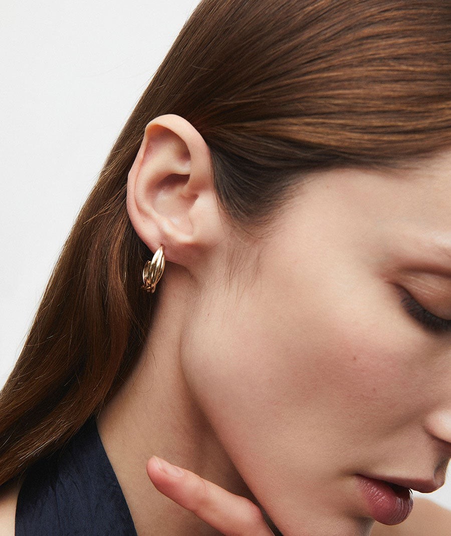 Earrings Intertwined hoop Margot