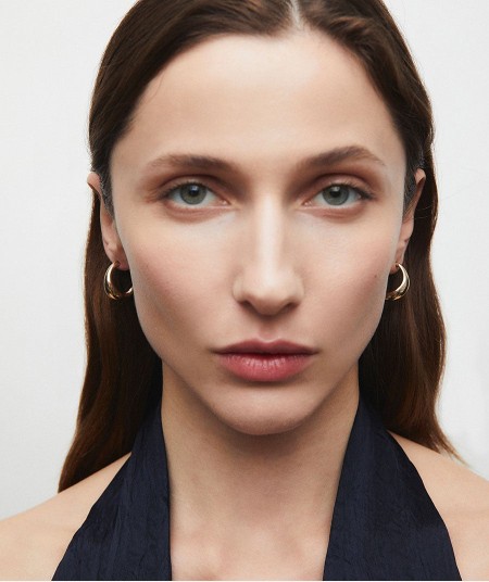 Earrings oval hoop 8,65mm Lauren
