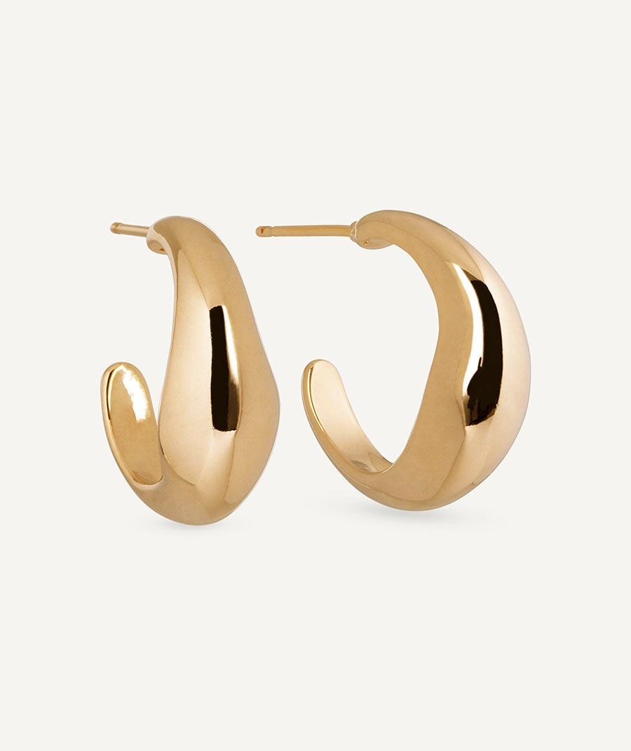 Earrings oval hoop 8,65mm Lauren