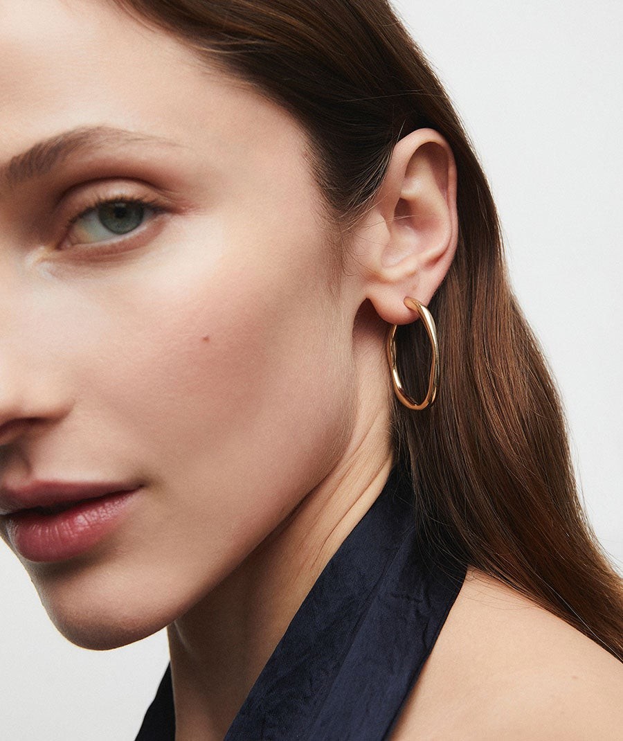 Earrings irregular hoop Alba
