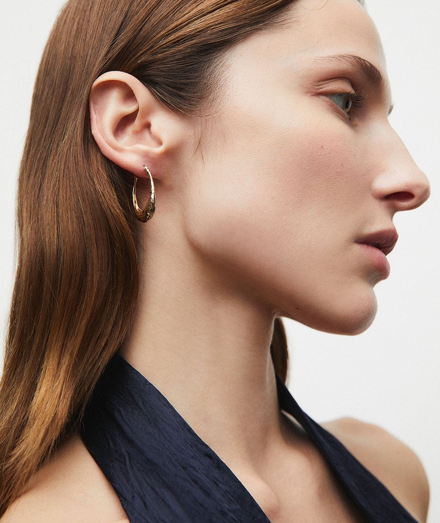 Earrings oval hoop Soleil
