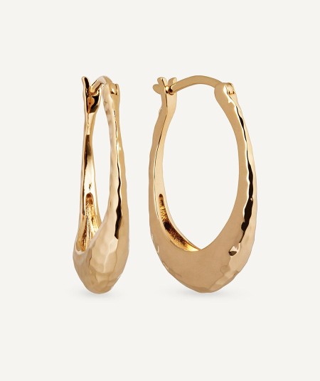 Earrings oval hoop Soleil