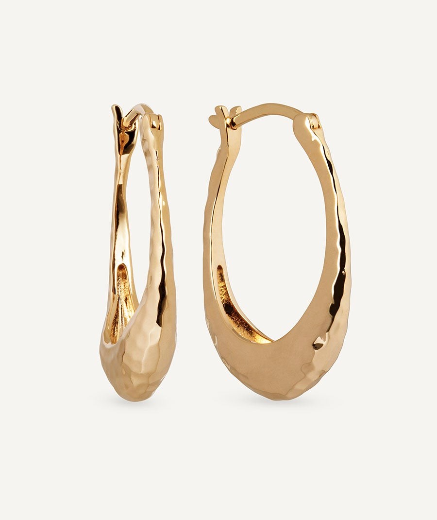 Earrings oval hoop Soleil