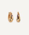 Earrings volume hoop Ellen with multicolor cubic zirconia