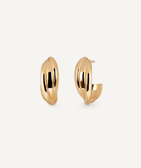 Earrings intertwined hoop Roe
