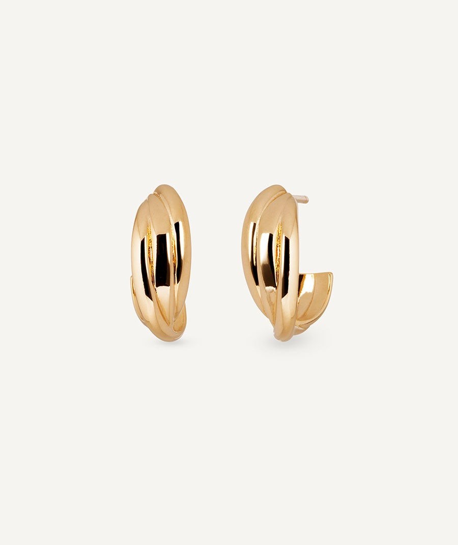 Earrings intertwined hoop Roe