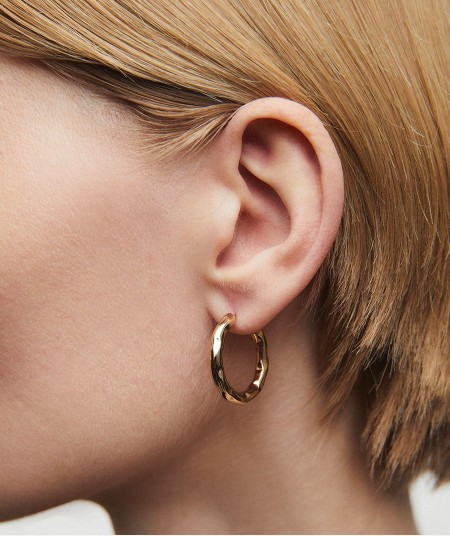 Earrings irregular hoop Amaia