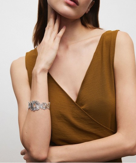 Bracelet open flower Estiu Organic