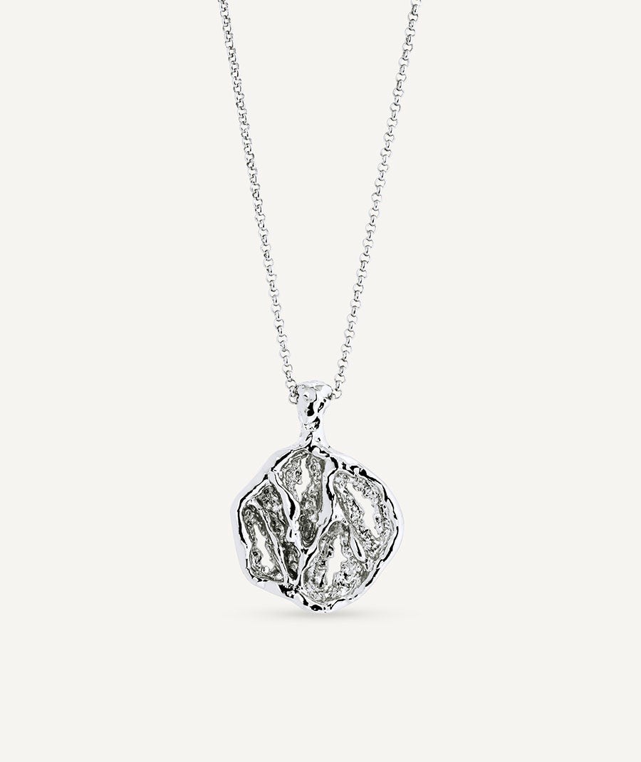 Pendant Textured circle Sal Organic