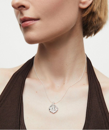 Pendant Textured circle Sal Organic
