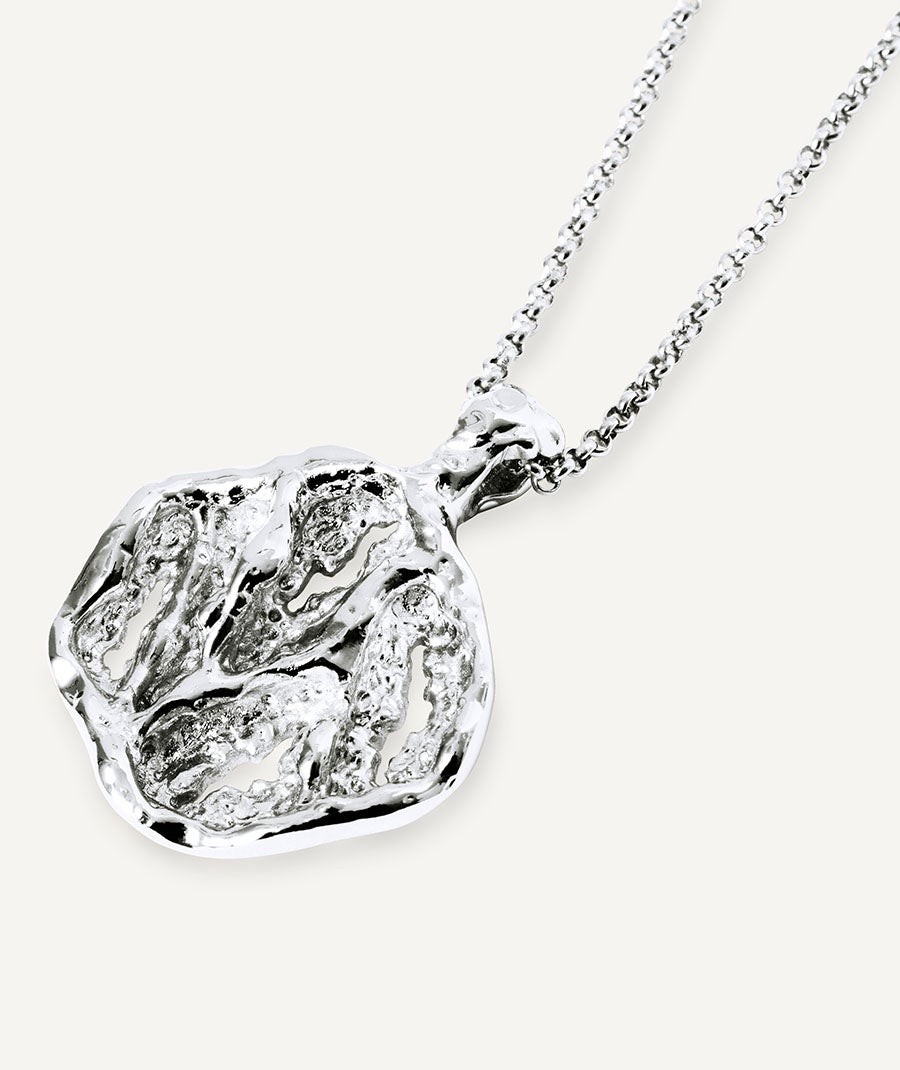 Pendant Textured circle Sal Organic