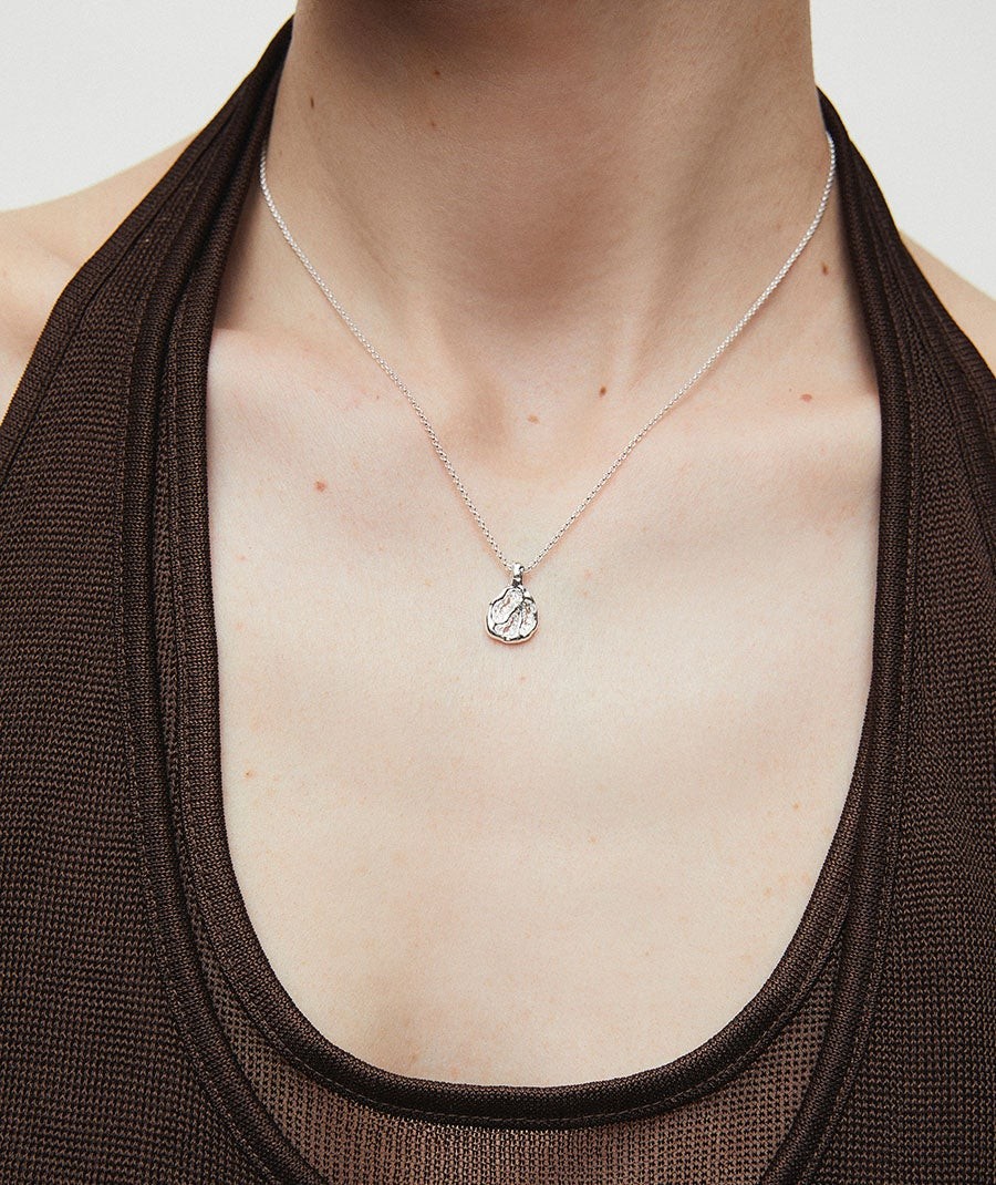 Pendant mini textured circle Sal Organic