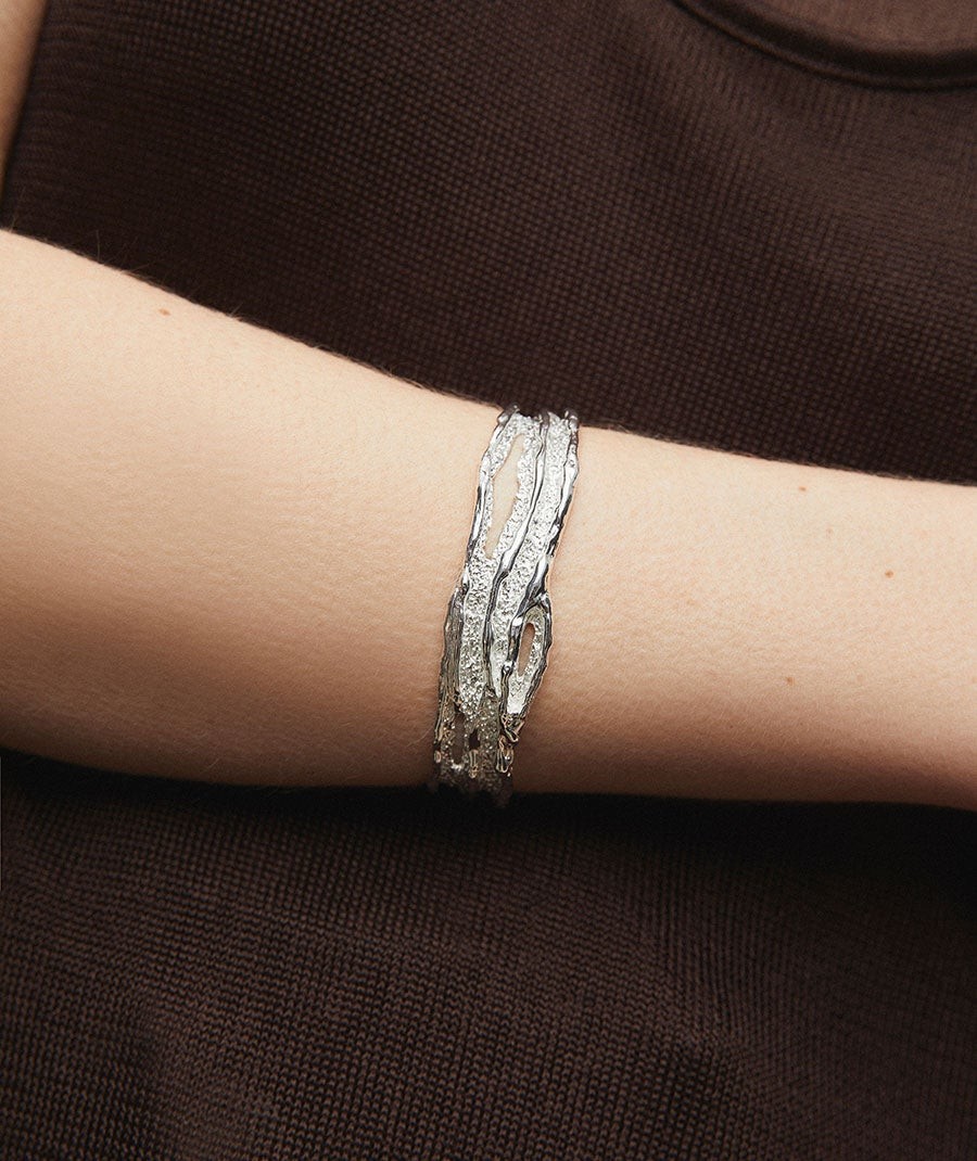 Bracelet open textured Sal Organic