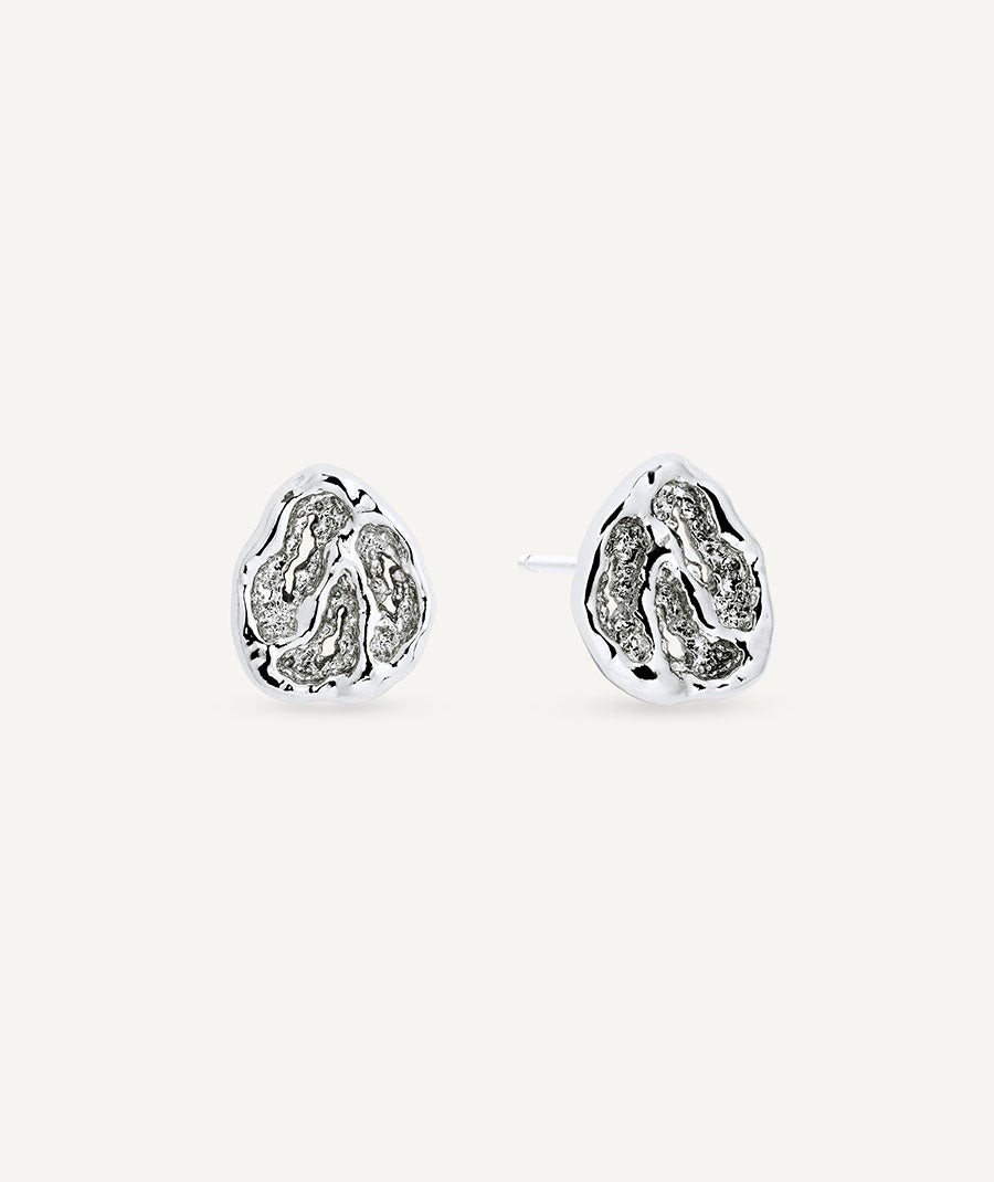 Earrings circle button Sal Organic
