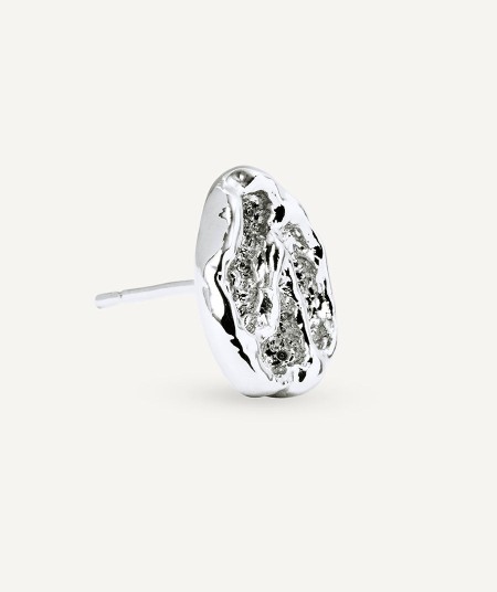Earrings circle button Sal Organic