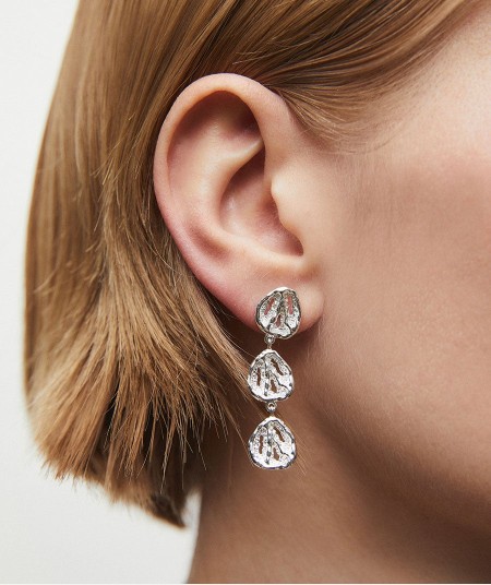 Earrings long circle Sal Organic