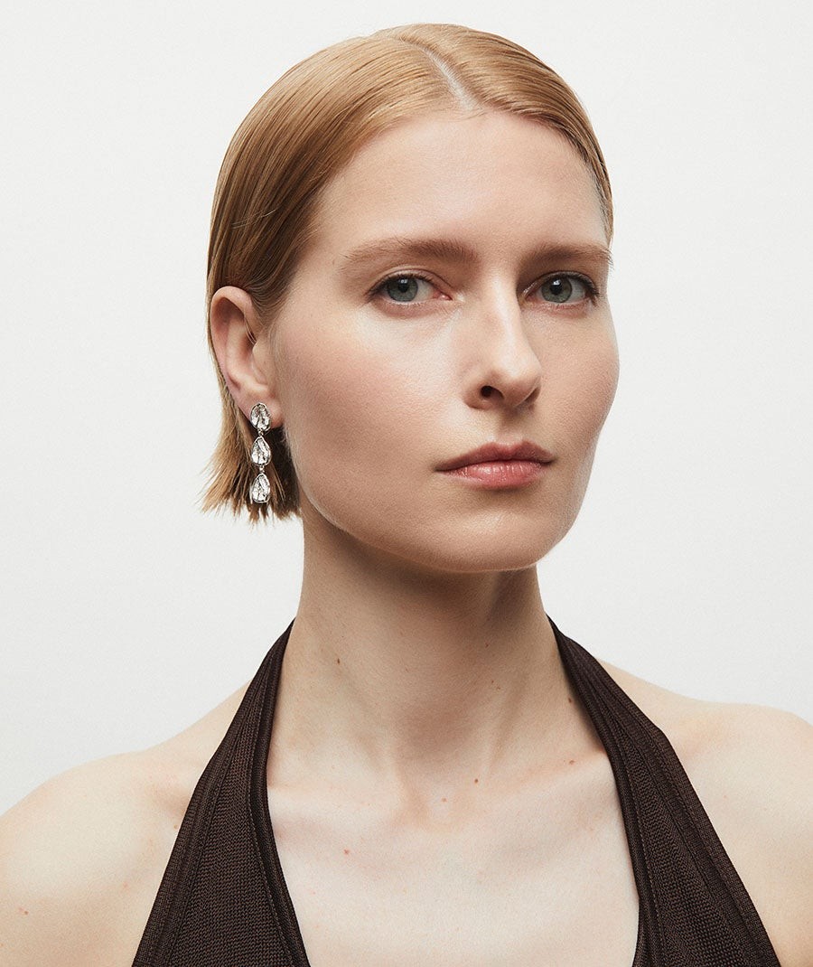 Earrings long circle Sal Organic