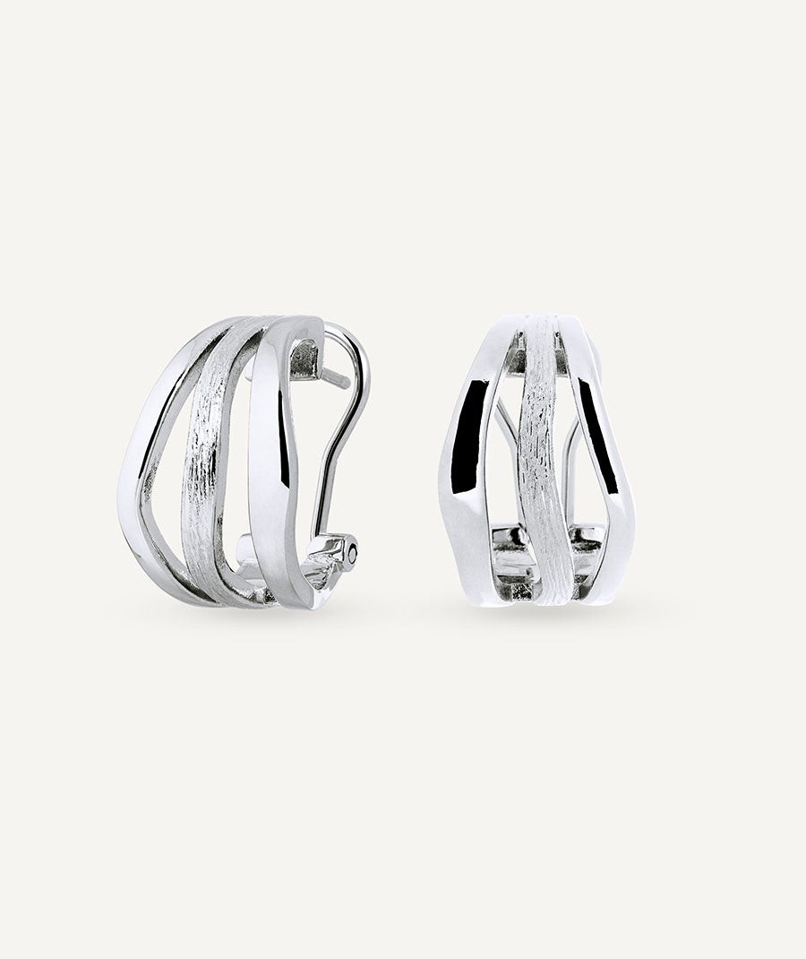 Earrings mini hoop Sea Textures