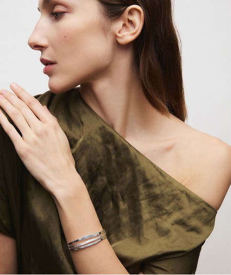 Bracelet open rigid Textures Sea