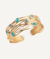 Aqua Bracelet with Natural Stones