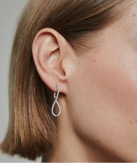 Pendientes Elipse mini con circonitas cúbicas