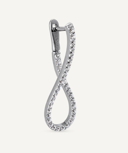 Earrings Mini Elipse with Cubic Zirconia