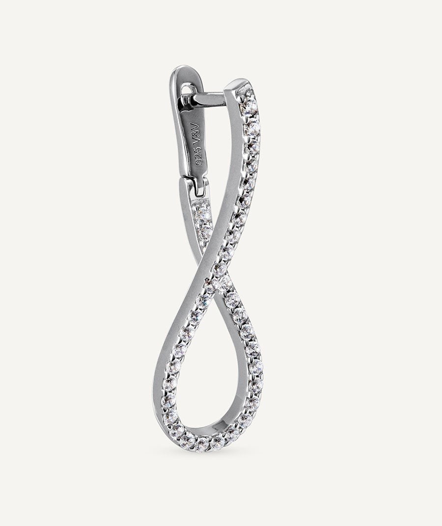 Earrings Mini Elipse with Cubic Zirconia