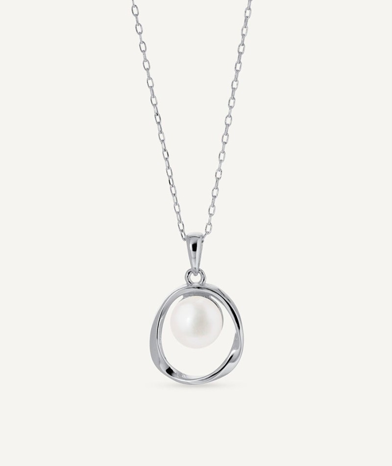 Pendant Saturn with cultured pearl